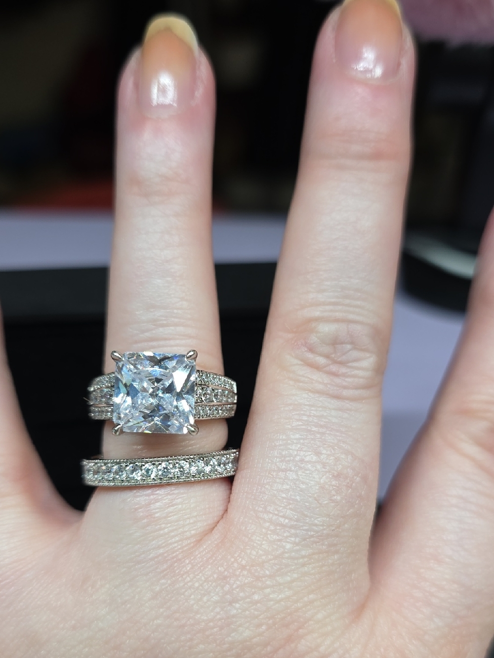 Princess Cut Bridal Set